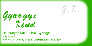 gyorgyi kind business card